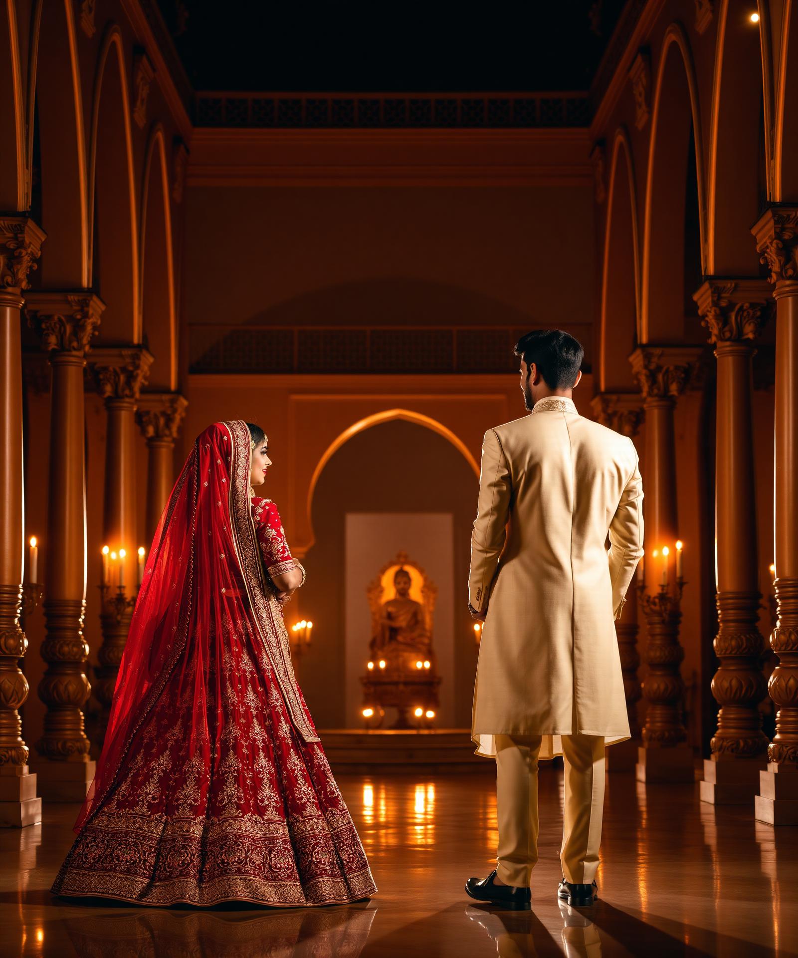 Royal palace wedding invitation cover
